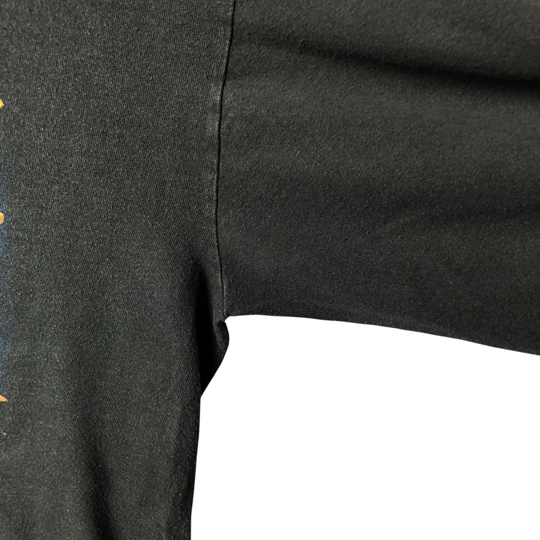90'S Anvil Eagle Pattern Long Sleeve T-Shirt, Made in USA, Men's Size L, Vintage cotton black type Vintage Second Hand
