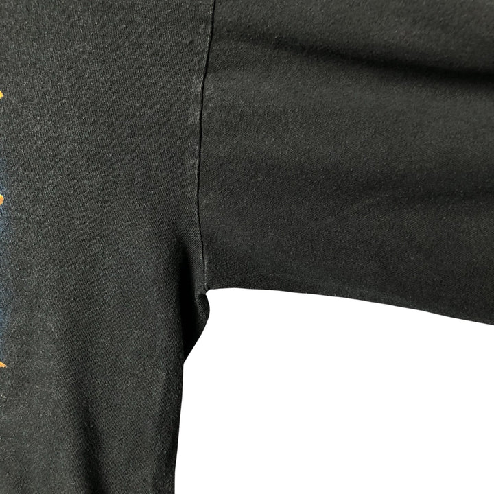 90'S Anvil Eagle Pattern Long Sleeve T-Shirt, Made in USA, Men's Size L, Vintage cotton black type Vintage Second Hand