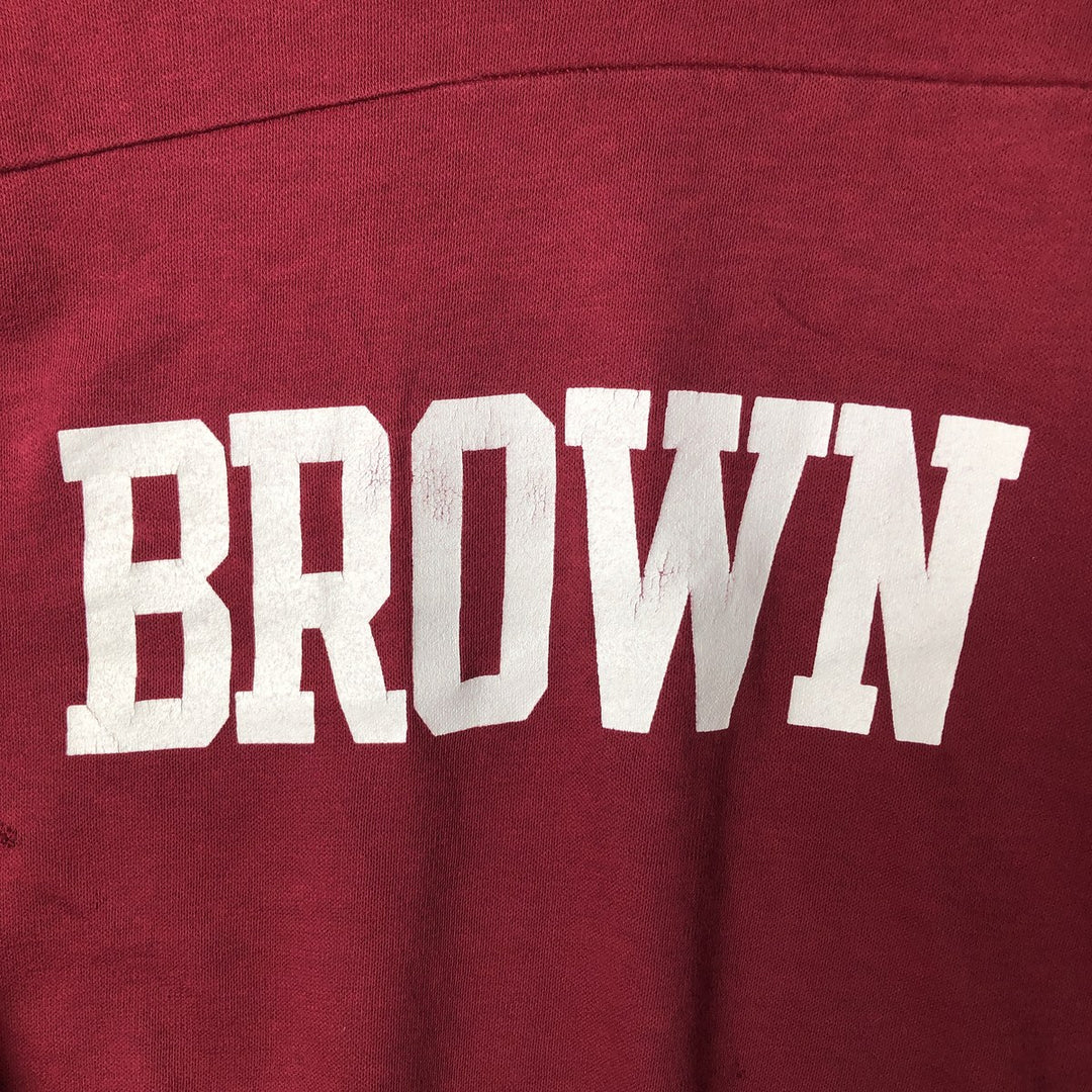 Vintage 1980'S ALTEX College 5/8 Sleeve Long Sleeve T-Shirt, Made in USA, Men's Size Medium cotton red type reddish brown Vintage Second Hand