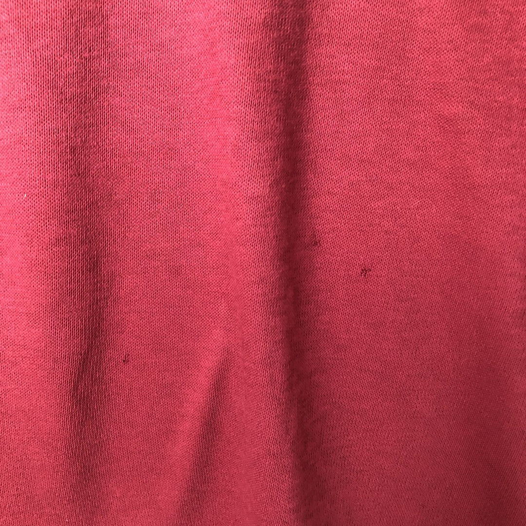 Vintage 1980'S ALTEX College 5/8 Sleeve Long Sleeve T-Shirt, Made in USA, Men's Size Medium cotton red type reddish brown Vintage Second Hand