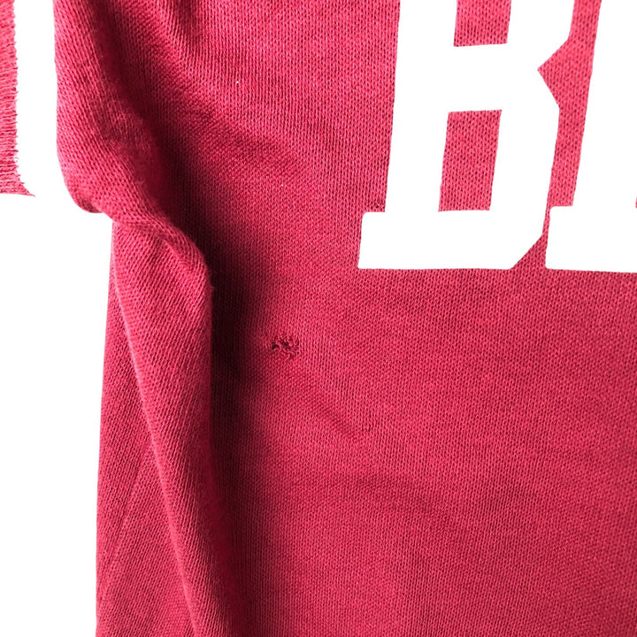 Vintage 1980'S ALTEX College 5/8 Sleeve Long Sleeve T-Shirt, Made in USA, Men's Size Medium cotton red type reddish brown Vintage Second Hand