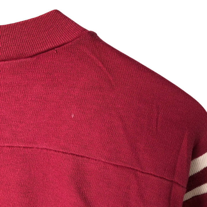 Vintage 1980'S ALTEX College 5/8 Sleeve Long Sleeve T-Shirt, Made in USA, Men's Size Medium cotton red type reddish brown Vintage Second Hand