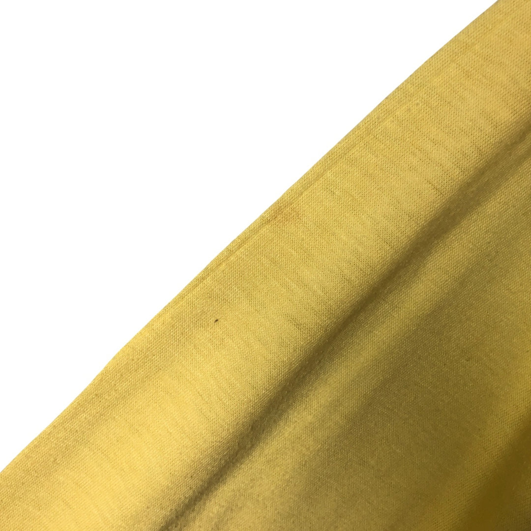 Vintage 80'S sportswear long sleeve t-shirt, made in the USA, size M, men's polyester yellow type Vintage Second Hand