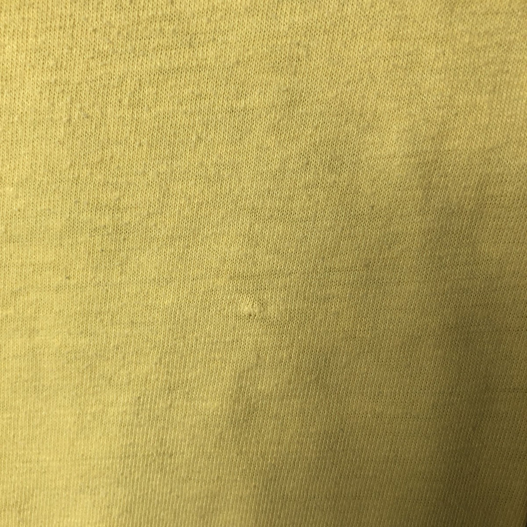 Vintage 80'S sportswear long sleeve t-shirt, made in the USA, size M, men's polyester yellow type Vintage Second Hand