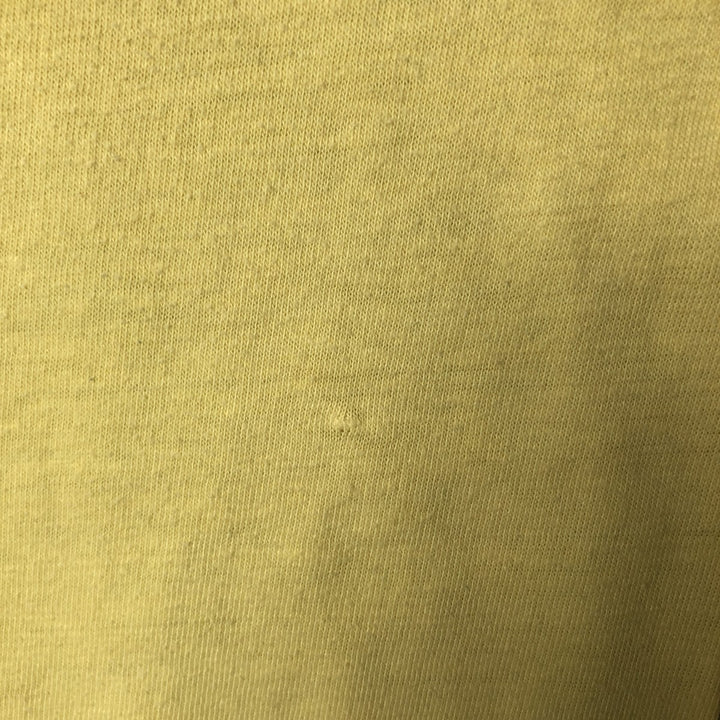 Vintage 80'S sportswear long sleeve t-shirt, made in the USA, size M, men's polyester yellow type Vintage Second Hand