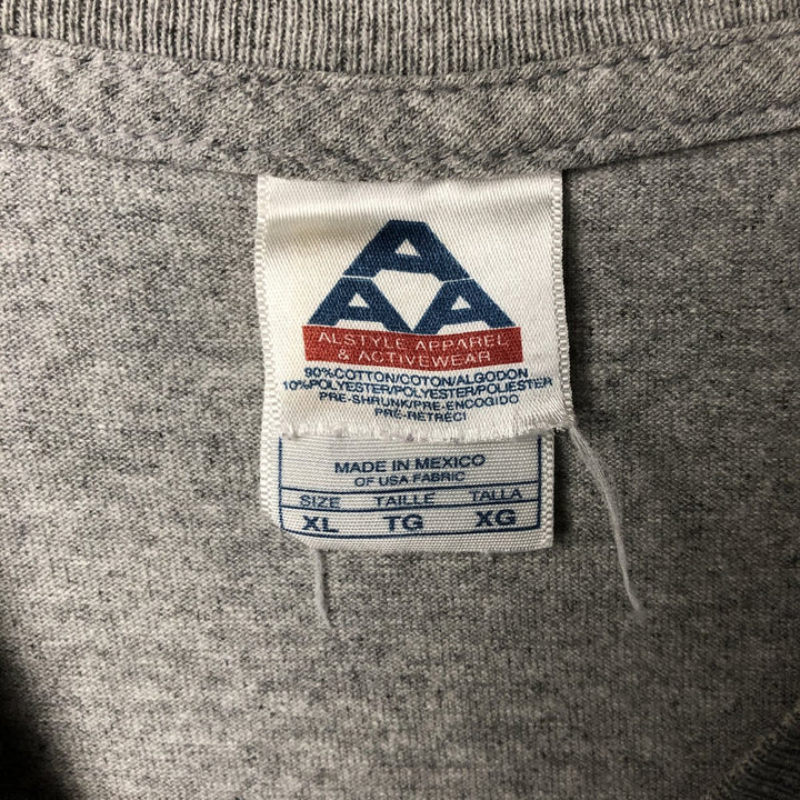 ALSTYLE NFL PITTSBURGH STEELERS Long Sleeve T-Shirt, Men's XL cotton gray type Vintage Second Hand