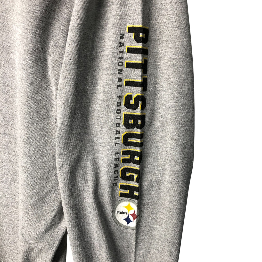 ALSTYLE NFL PITTSBURGH STEELERS Long Sleeve T-Shirt, Men's XL cotton gray type Vintage Second Hand
