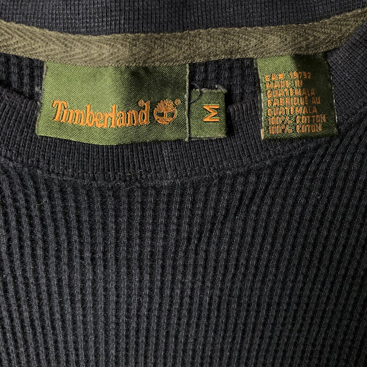 Vintage 90s-00'S Timberland Thermal Long T-Shirt, Waffle, Men's XL cotton black type Vintage Second Hand
