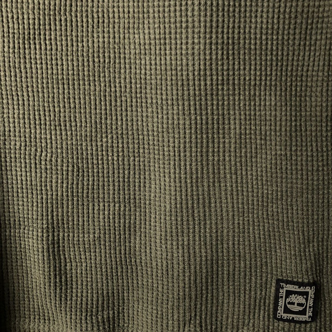 Vintage 90s-00'S Timberland Thermal Long T-Shirt, Waffle, Men's XL cotton black type Vintage Second Hand