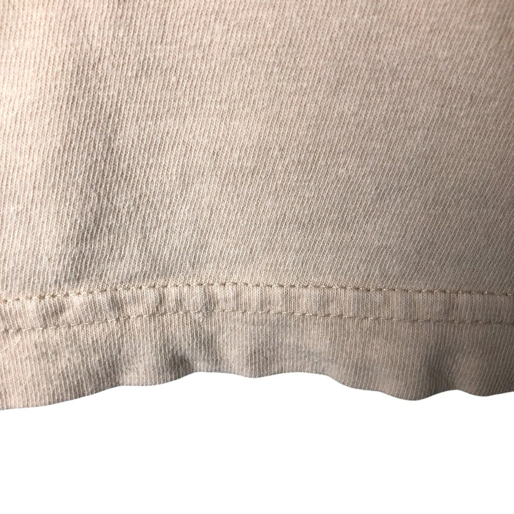 90'S Eddie Bauer long-sleeved T-shirt, Made in USA, Men's Size Medium, Vintage cotton ivory Vintage Second Hand
