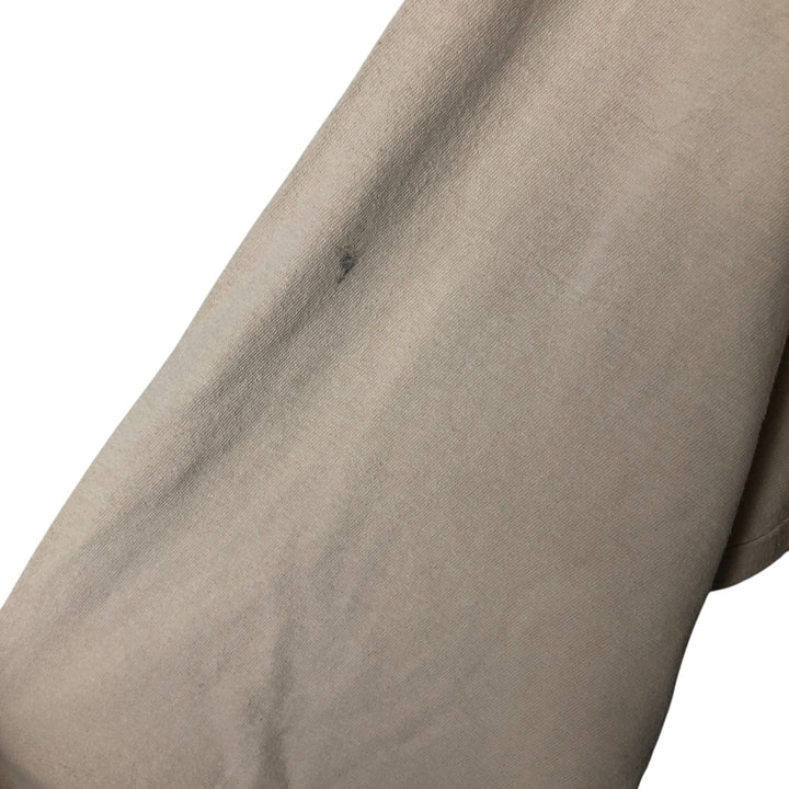 90'S Eddie Bauer long-sleeved T-shirt, Made in USA, Men's Size Medium, Vintage cotton ivory Vintage Second Hand