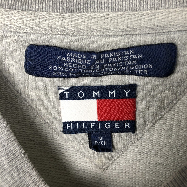 Vintage 90s-00'S Tommy Hilfiger long-sleeved T-shirt, size M, men's cotton gray type Vintage Second Hand