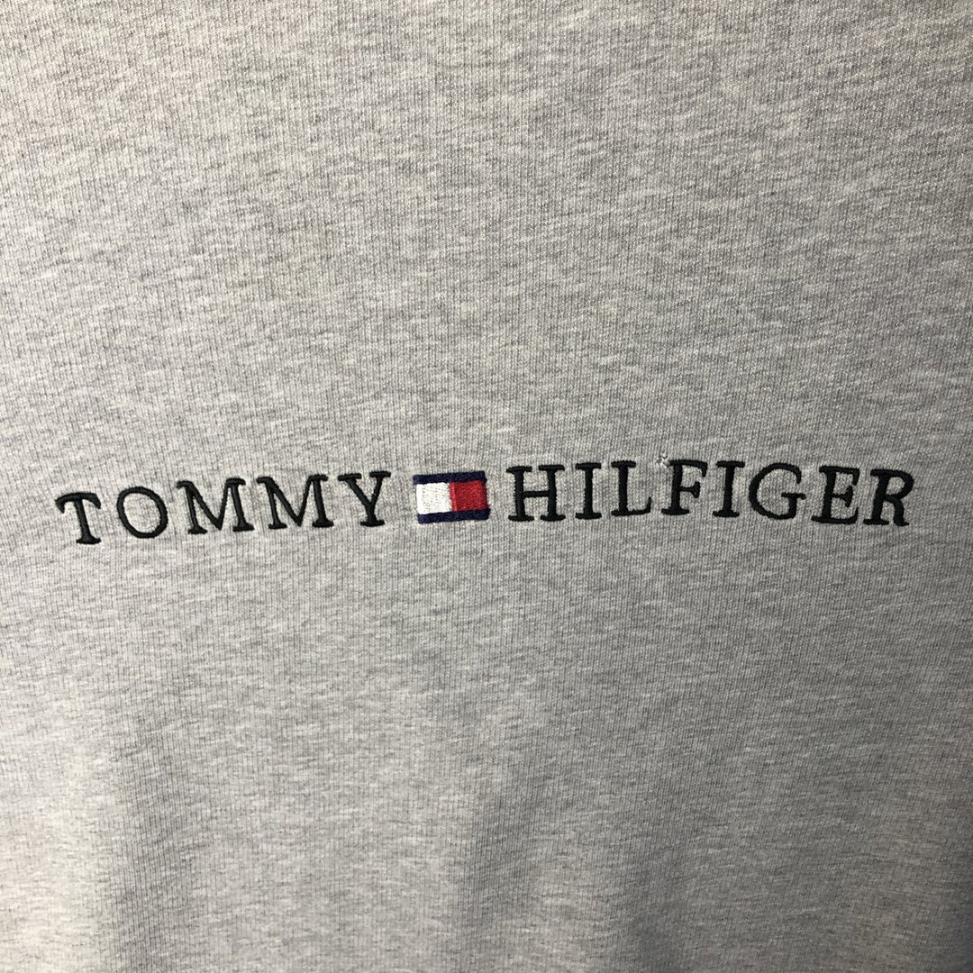Vintage 90s-00'S Tommy Hilfiger long-sleeved T-shirt, size M, men's cotton gray type Vintage Second Hand