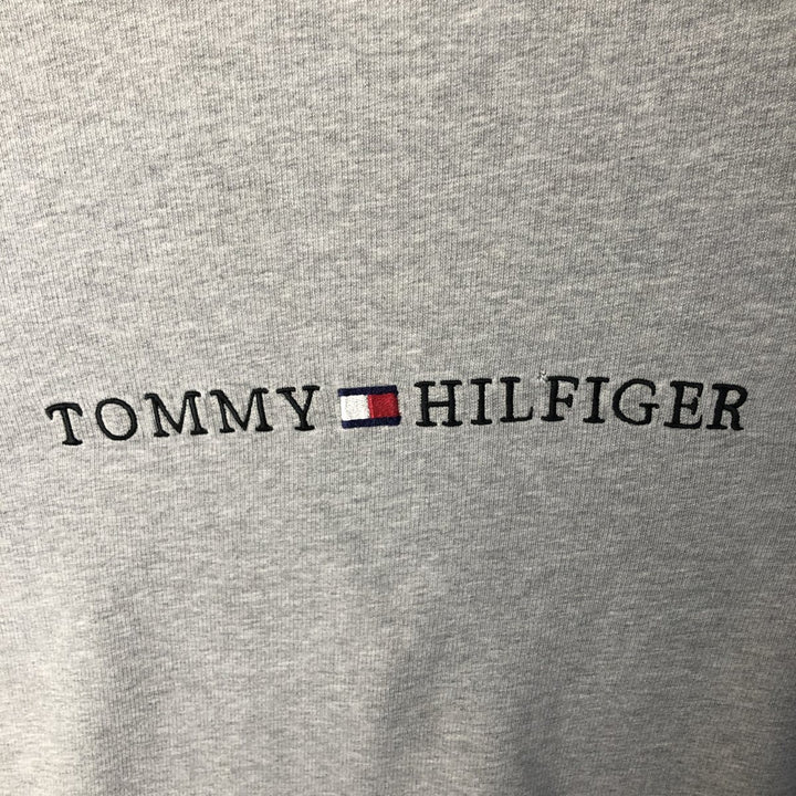 Vintage 90s-00'S Tommy Hilfiger long-sleeved T-shirt, size M, men's cotton gray type Vintage Second Hand