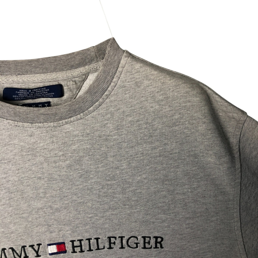 Vintage 90s-00'S Tommy Hilfiger long-sleeved T-shirt, size M, men's cotton gray type Vintage Second Hand