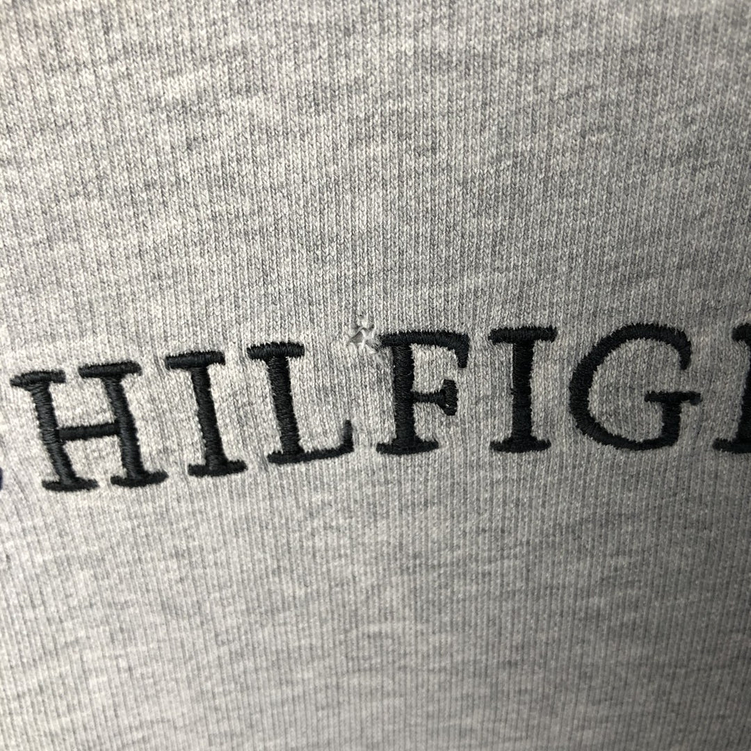 Vintage 90s-00'S Tommy Hilfiger long-sleeved T-shirt, size M, men's cotton gray type Vintage Second Hand