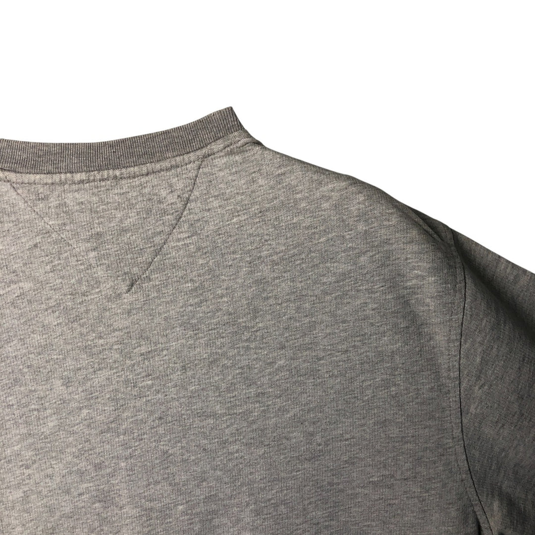 Vintage 90s-00'S Tommy Hilfiger long-sleeved T-shirt, size M, men's cotton gray type Vintage Second Hand