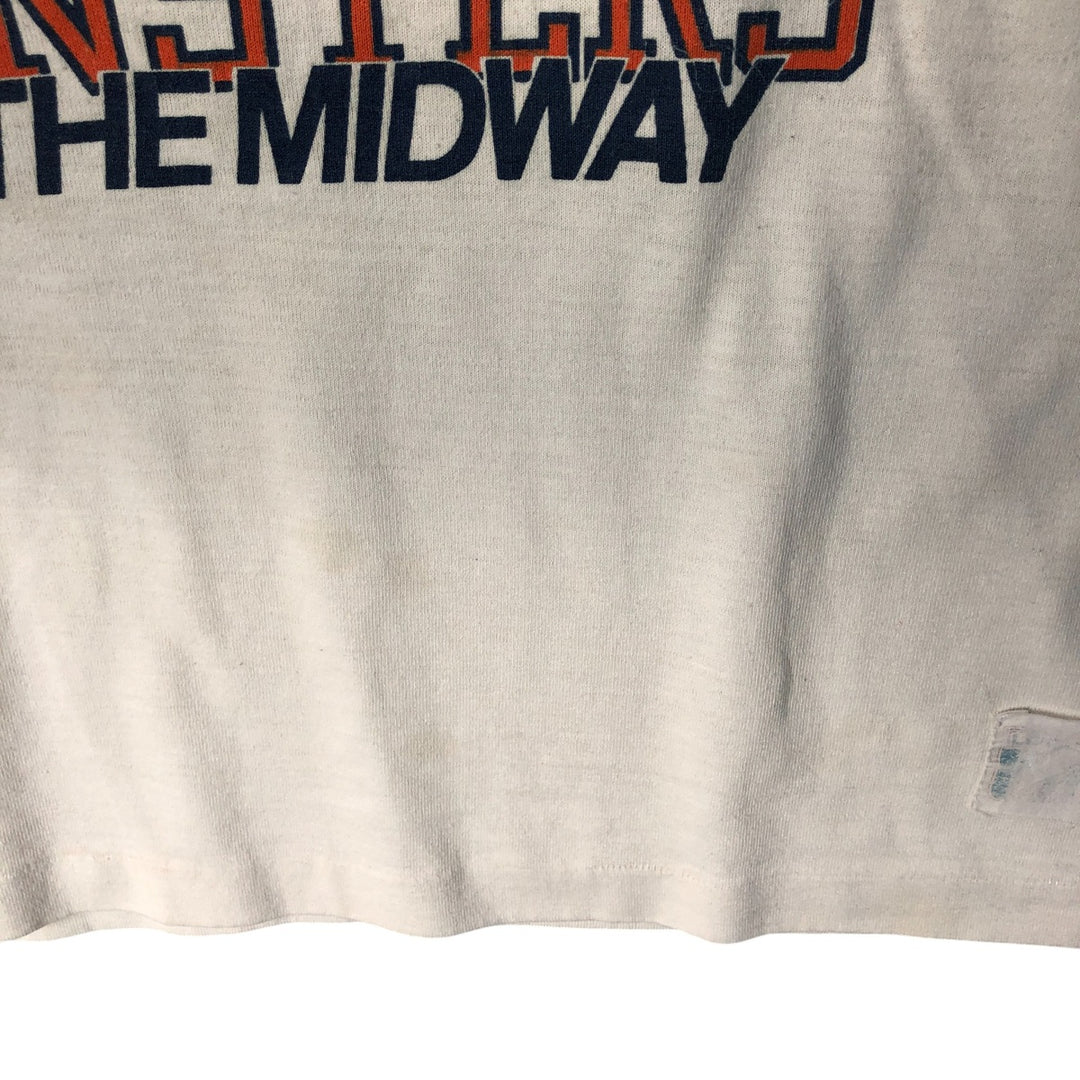 Vintage 1990'S NFL Chicago Bears Animal Pattern Long Sleeve T-Shirt, Men's Size Large unclear pale white type Vintage Second Hand