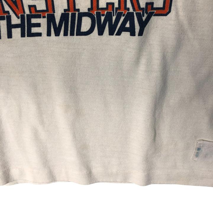 Vintage 1990'S NFL Chicago Bears Animal Pattern Long Sleeve T-Shirt, Men's Size Large unclear pale white type Vintage Second Hand