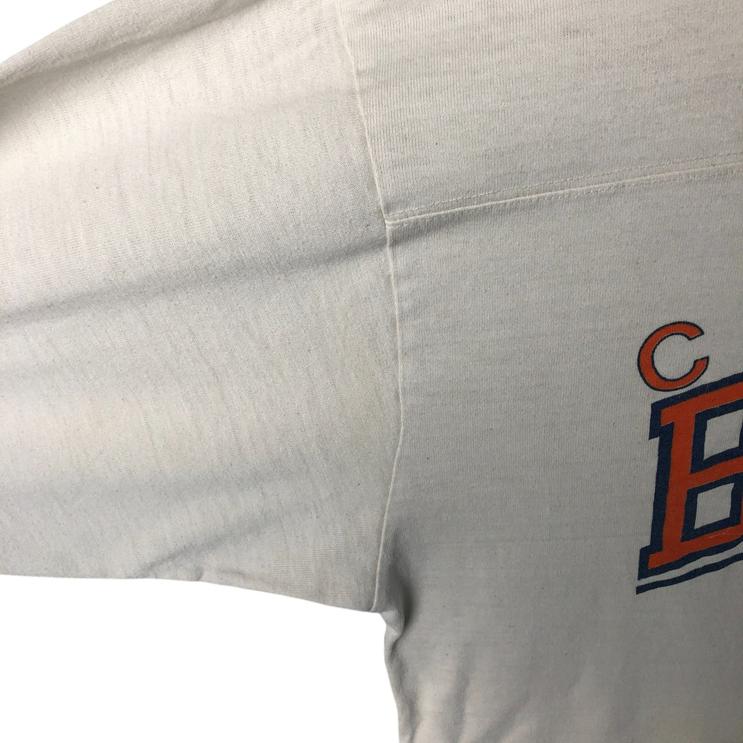 Vintage 1990'S NFL Chicago Bears Animal Pattern Long Sleeve T-Shirt, Men's Size Large unclear pale white type Vintage Second Hand