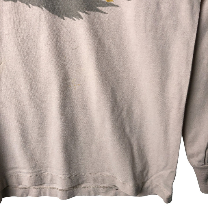 Vintage 90'S Harley-Davidson Eagle Pattern Motorcycle Long Sleeve T-Shirt, Made in USA, Men's Size XL cotton Beige type Vintage Second Hand
