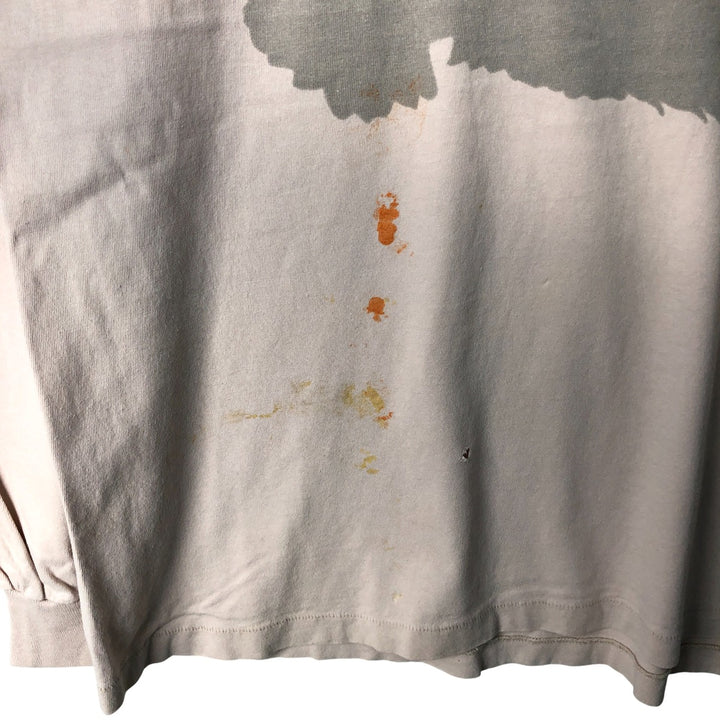 Vintage 90'S Harley-Davidson Eagle Pattern Motorcycle Long Sleeve T-Shirt, Made in USA, Men's Size XL cotton Beige type Vintage Second Hand