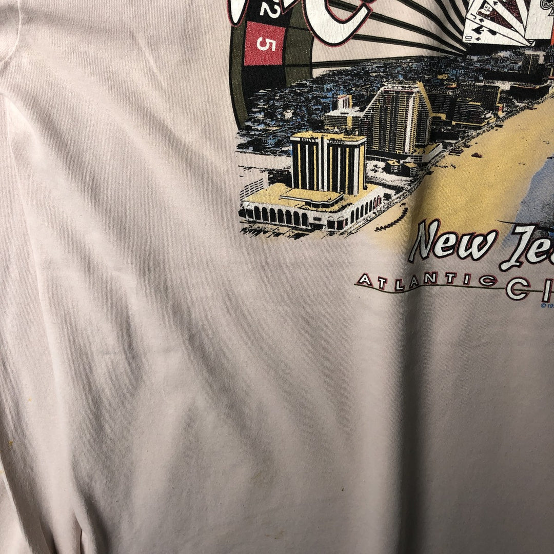 Vintage 90'S Harley-Davidson Eagle Pattern Motorcycle Long Sleeve T-Shirt, Made in USA, Men's Size XL cotton Beige type Vintage Second Hand