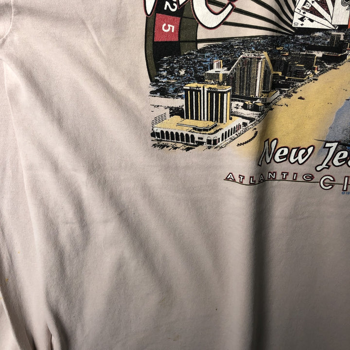 Vintage 90'S Harley-Davidson Eagle Pattern Motorcycle Long Sleeve T-Shirt, Made in USA, Men's Size XL cotton Beige type Vintage Second Hand