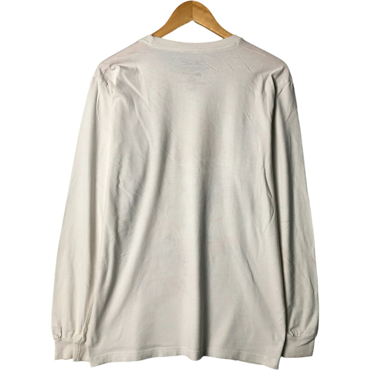 DRAGONBALL Z Dragon Ball Z character print long T-shirt long T men's M size cotton white type Vintage Second Hand