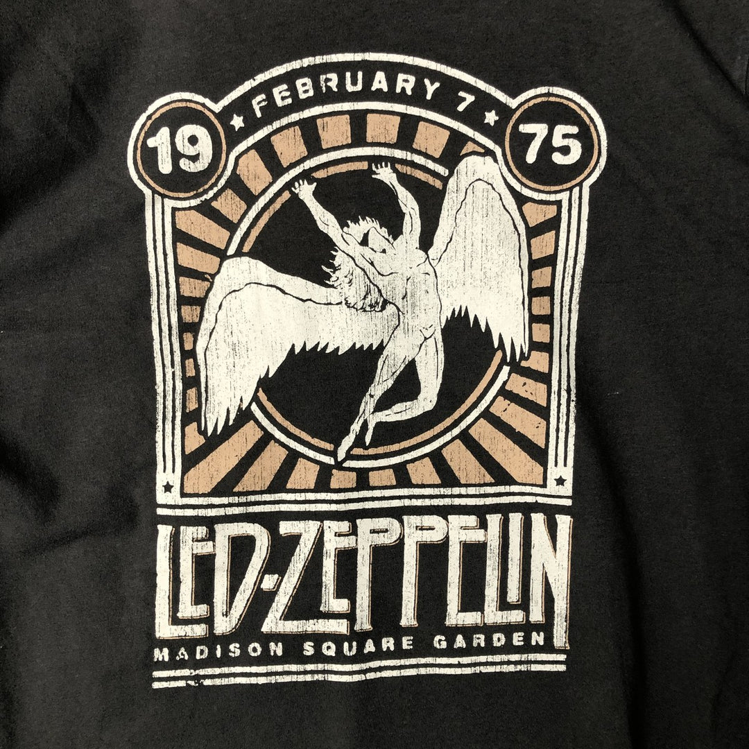 LED ZEPPELIN Metal Long Sleeve T-Shirt, Band Tee, Men's Size Small cotton Charcoal Vintage Second Hand
