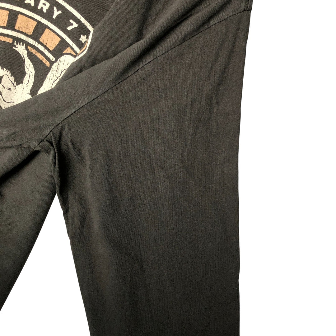 LED ZEPPELIN Metal Long Sleeve T-Shirt, Band Tee, Men's Size Small cotton Charcoal Vintage Second Hand