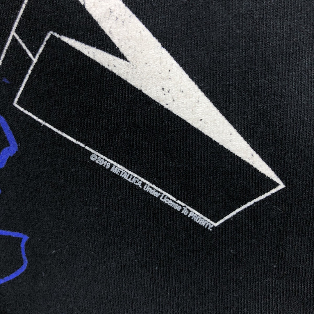 Gildan Metallica Long Sleeve T-Shirt, Men's Size Small cotton black type Vintage Second Hand