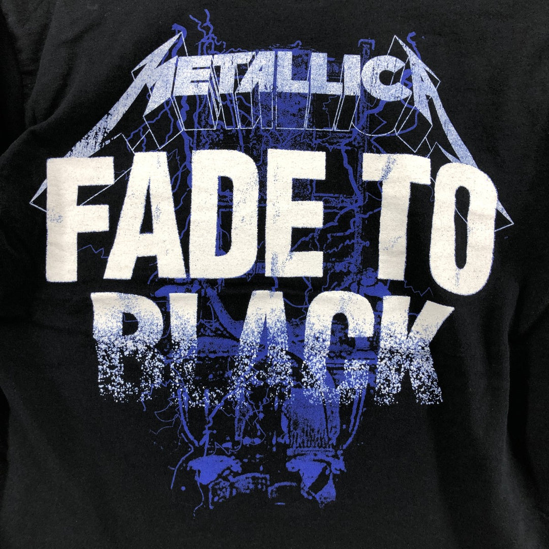 Gildan Metallica Long Sleeve T-Shirt, Men's Size Small cotton black type Vintage Second Hand