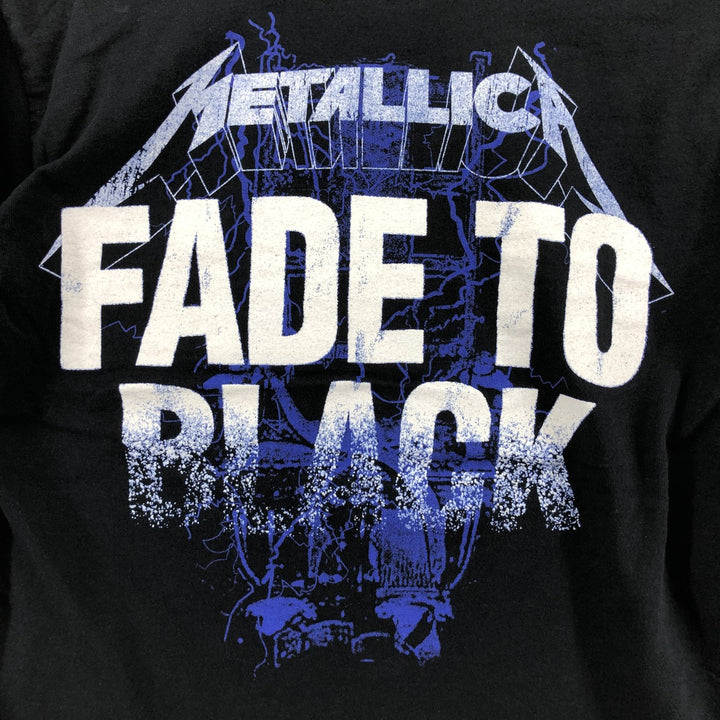 Gildan Metallica Long Sleeve T-Shirt, Men's Size Small cotton black type Vintage Second Hand