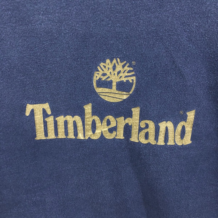 90s-00'S Timberland WEATHERGEAR Long Sleeve T-Shirt, Men's XL cotton navy blue type Vintage Second Hand
