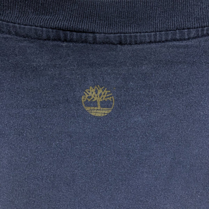 90s-00'S Timberland WEATHERGEAR Long Sleeve T-Shirt, Men's XL cotton navy blue type Vintage Second Hand