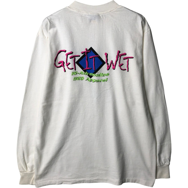 All Sport PROWEIGHT Long Sleeve T-Shirt, Made in USA, Men's Size L cotton white type Vintage Second Hand