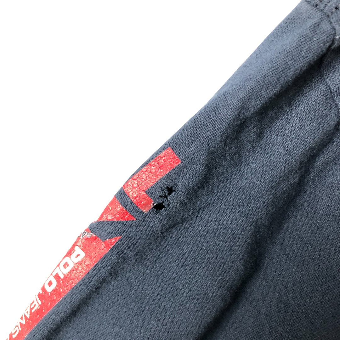 2000'S Ralph Lauren Polo Jeans Company long-sleeved T-shirt, men's size L cotton navy blue type Vintage Second Hand
