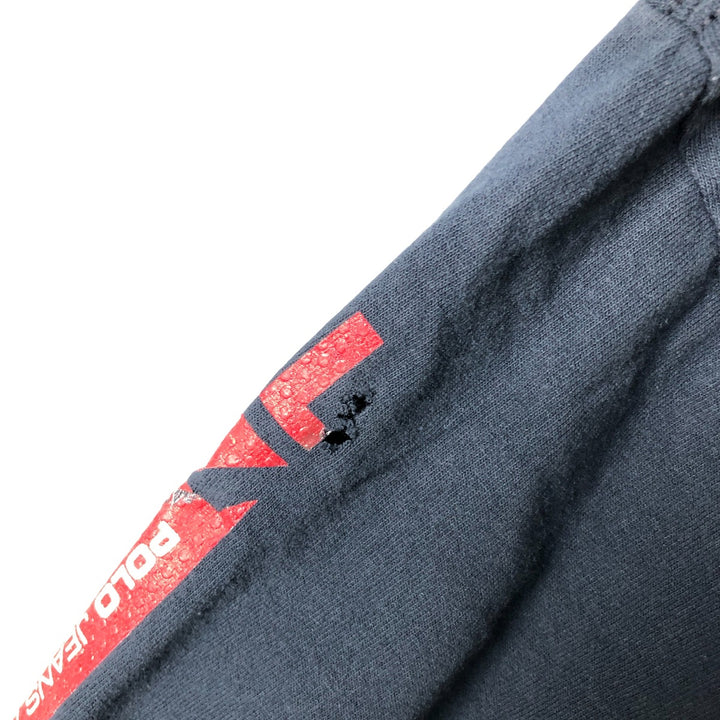 2000'S Ralph Lauren Polo Jeans Company long-sleeved T-shirt, men's size L cotton navy blue type Vintage Second Hand