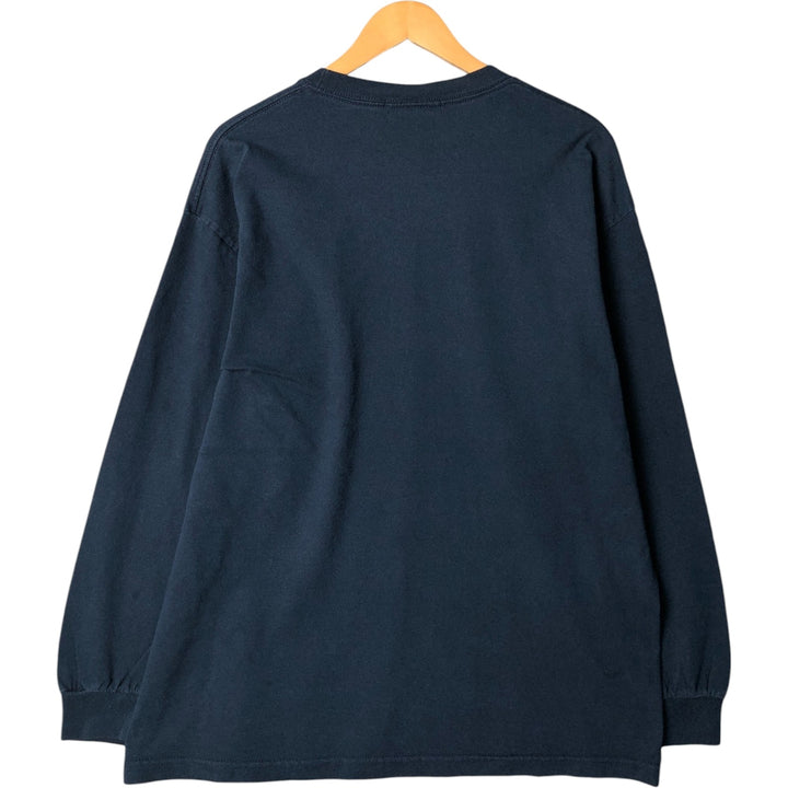 Steve and Barry's University of Michigan Long Sleeve T-Shirt, Men's XL cotton navy blue type Vintage Second Hand