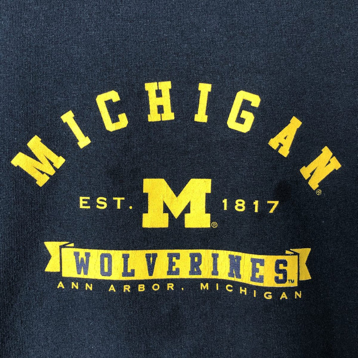 Steve and Barry's University of Michigan Long Sleeve T-Shirt, Men's XL cotton navy blue type Vintage Second Hand