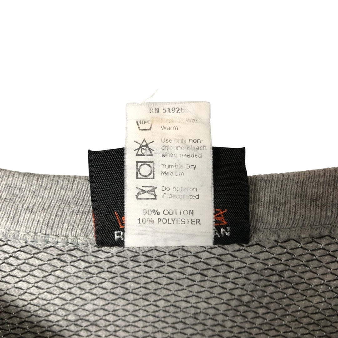 Vintage 90'S Harley-Davidson Marlin Pattern 3/4 Sleeve Motorcycle T-Shirt, Made in USA, Men's XL cotton black type Vintage Second Hand