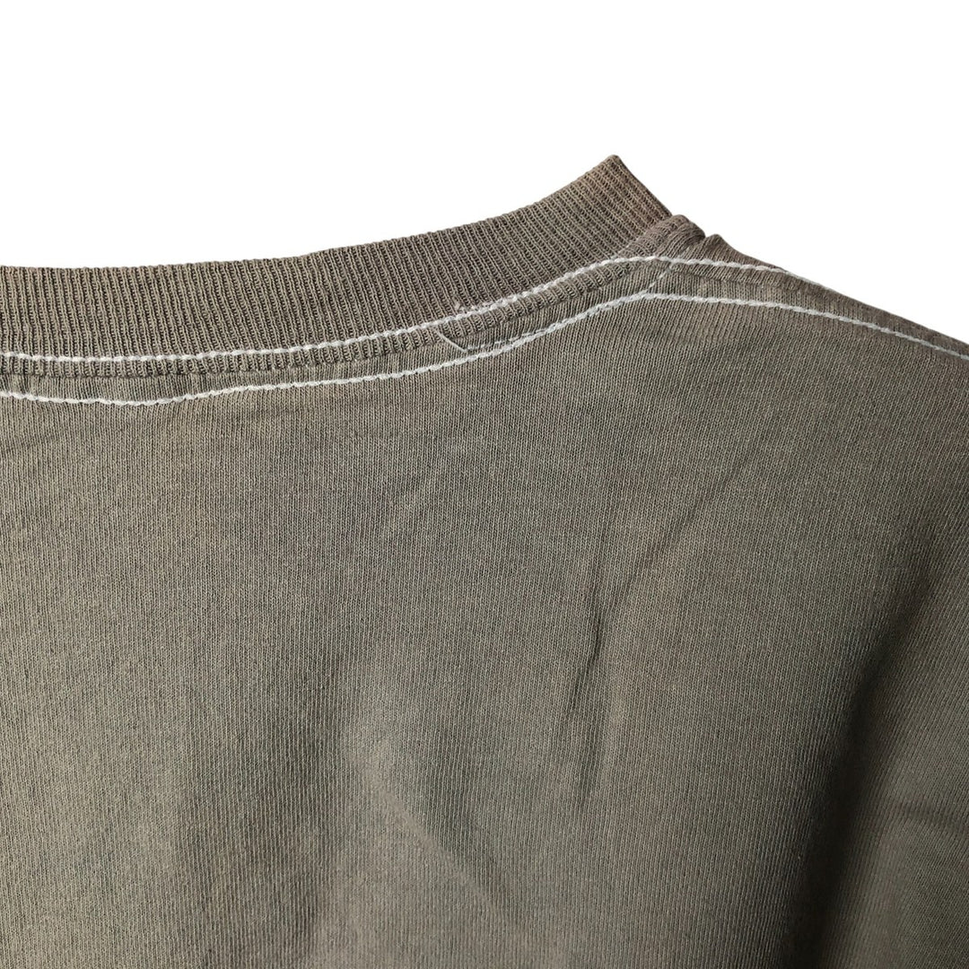 STRANGER THINGS Movie Long Sleeve T-Shirt, Men's Size Medium cotton Khaki type Vintage Second Hand