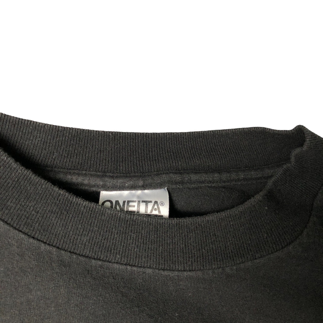 90'S ONEITA Long Sleeve T-Shirt Made in USA Men's XL Vintage cotton black type Vintage Second Hand