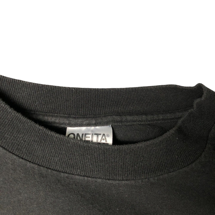 90'S ONEITA Long Sleeve T-Shirt Made in USA Men's XL Vintage cotton black type Vintage Second Hand