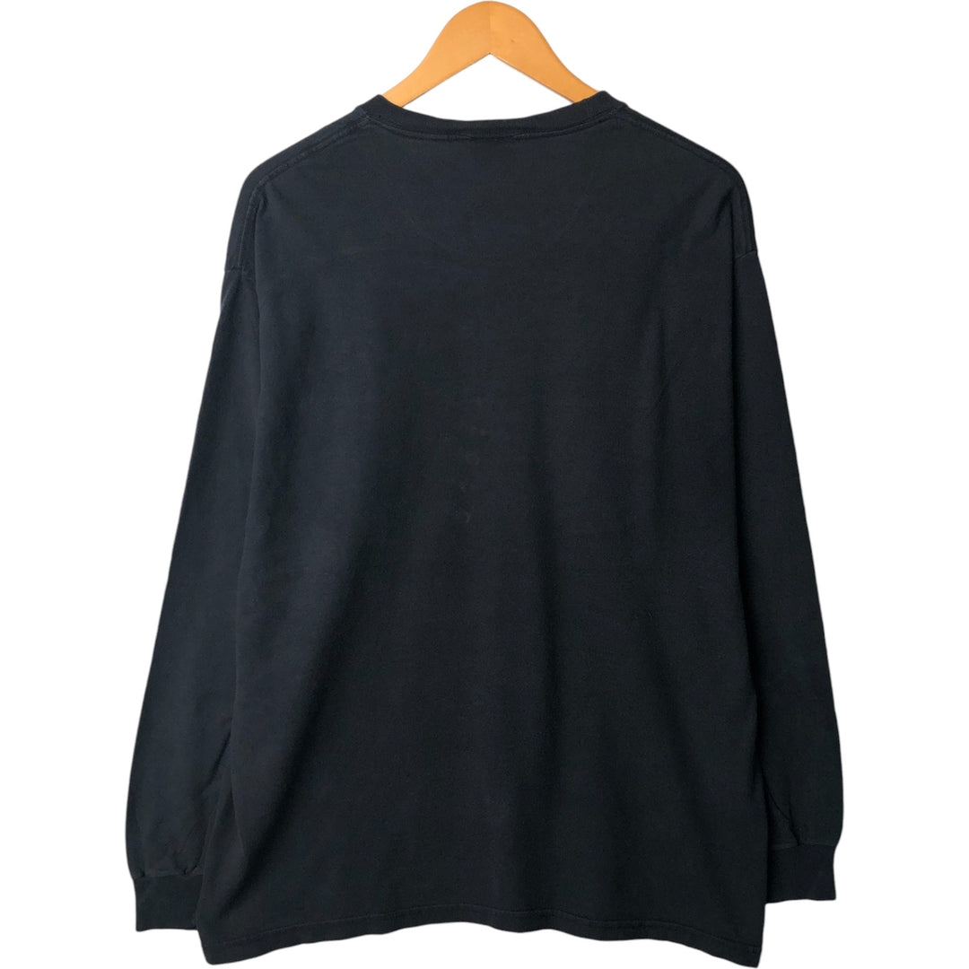 Hanes SEETHER Long Sleeve Band T-Shirt, Men's Size L cotton black type Vintage Second Hand