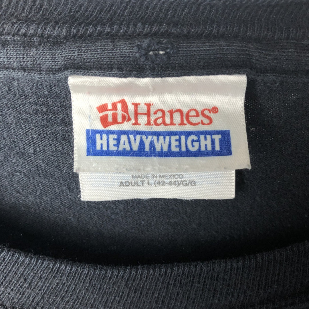 Hanes SEETHER Long Sleeve Band T-Shirt, Men's Size L cotton black type Vintage Second Hand