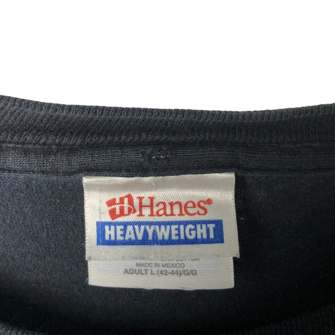 Hanes SEETHER Long Sleeve Band T-Shirt, Men's Size L cotton black type Vintage Second Hand