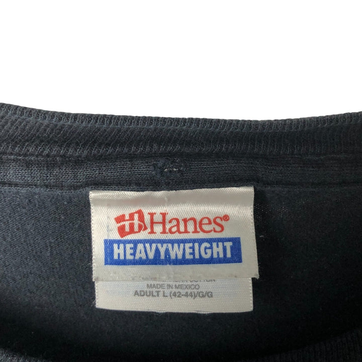 Hanes SEETHER Long Sleeve Band T-Shirt, Men's Size L cotton black type Vintage Second Hand