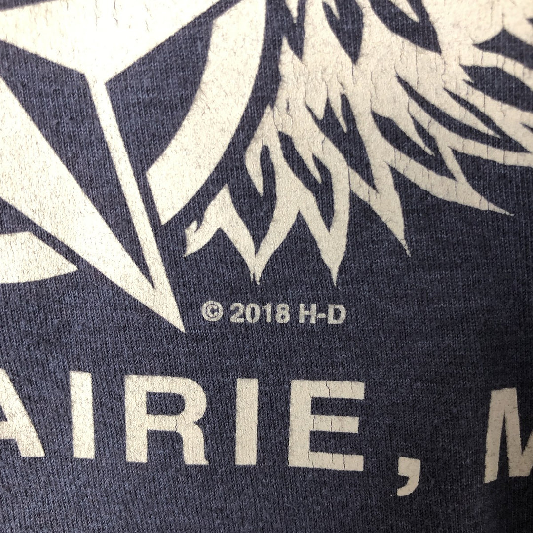 Harley-Davidson Motorcycle Long Sleeve T-Shirt, Men's XXL cotton gray type Vintage Second Hand